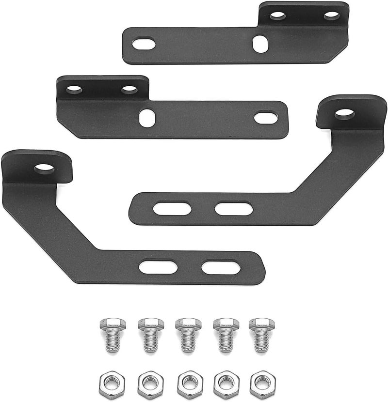 ROMELACK Hood Mount Light Brackets Ditch LED Pods Bracket Compatible with Toyota Tundra 2000-2006 (Black) - Image 4